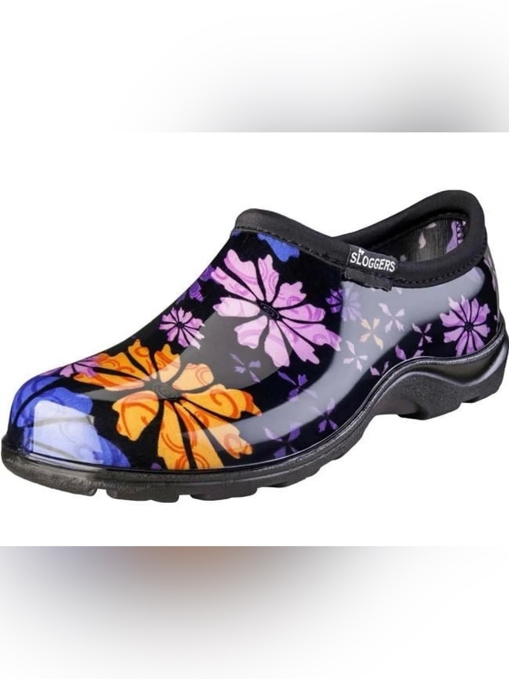 Sloggers Women’s Rain and Garden Clogs Flower Power Print, Size 9